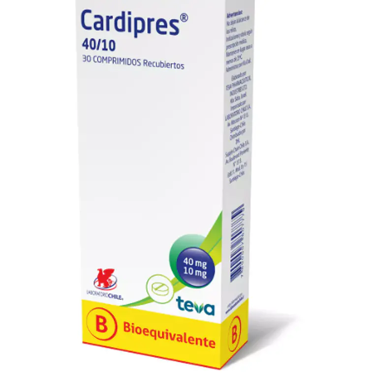 Cardipres (B) 40/10 Amlodipino, Olmesartán 30 Comprimidos recubiertos. 1