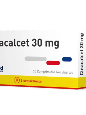 Cinacalcet (B) 30 mg 30 Comprimidos recubiertos.