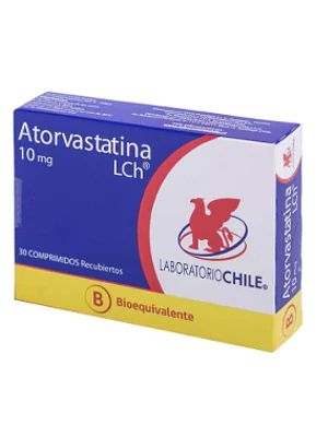 Atorvastatina (B) 10 mg 30 Comprimidos recubiertos. Chile