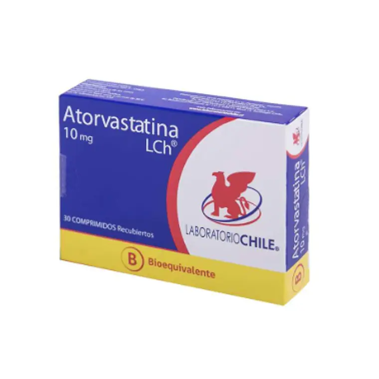 Atorvastatina (B) 10 mg 30 Comprimidos recubiertos. Chile 1