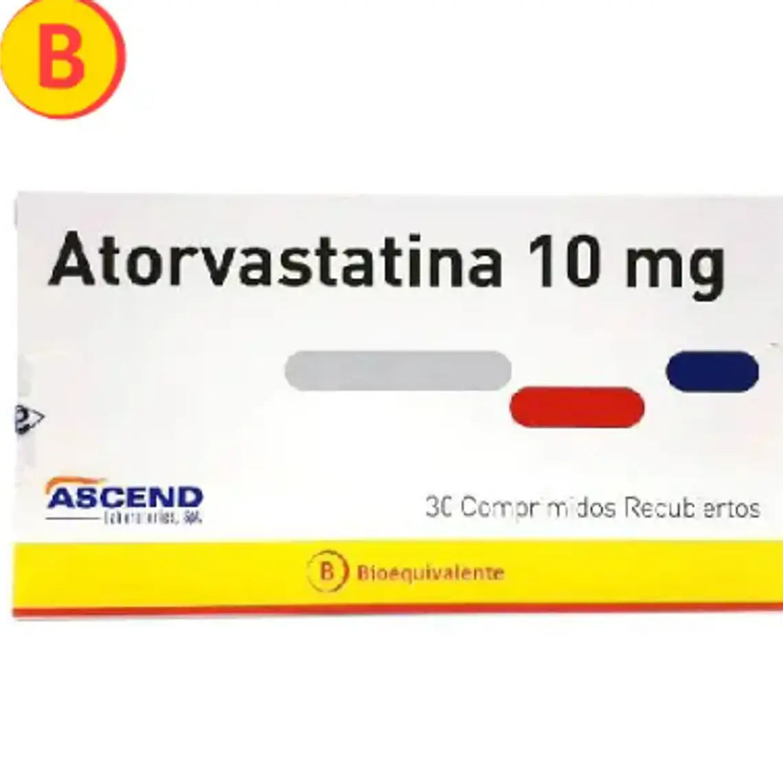 Atorvastatina (B) 10 mg 30  Comprimidos recubiertos. Ascend 1