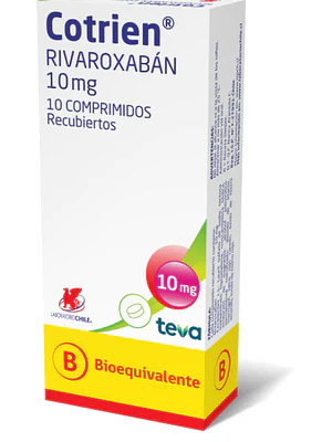 Cotrien (B) Rivaroxabán 10 mg 10 Comprimidos recubiertos.