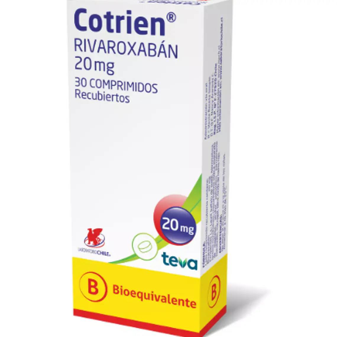 Cotrien (B) Rivaroxabán 20 mg 30 Comprimidos recubiertos. 1