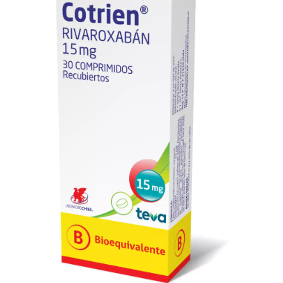 Cotrien (B) Rivaroxabán 15 mg 30 Comprimidos recubiertos. 1