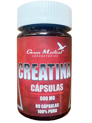 Creatina 500 mg 60 Cápsulas. Green Medical