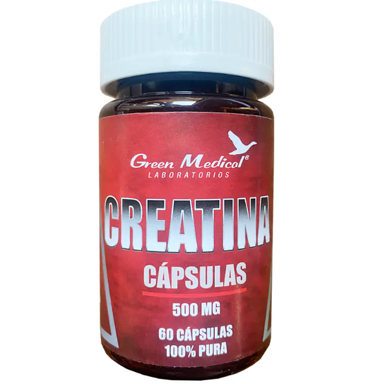 Creatina 500 mg 60 Cápsulas. Green Medical 1