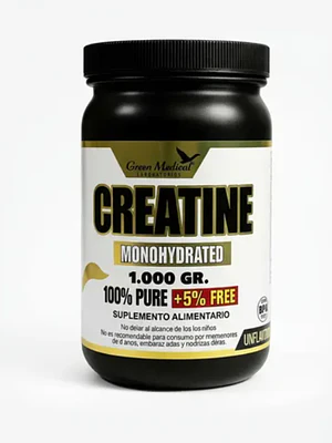 Creatina Monihidrato Polvo 1000g. Green Medical