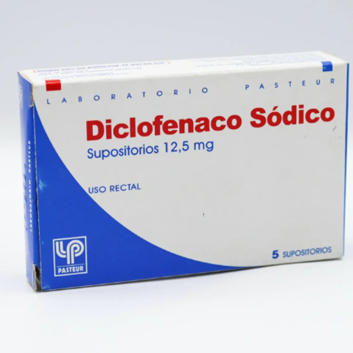 Diclofenaco sódico 12,5 mg 5 Supositorios. Pasteur 1