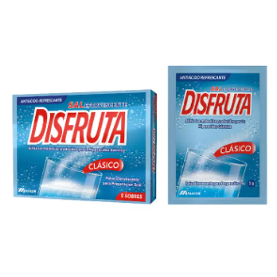 Disfruta Clásico Sal efervescentes 5 Sobres. 1