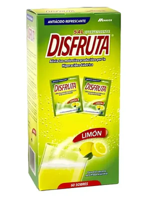 Disfruta Limón Sal efervescentes 60 Sobres.