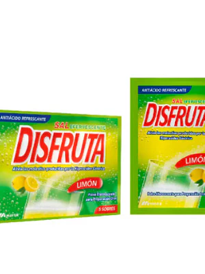 Disfruta Limón Sal efervescentes 5 Sobres.