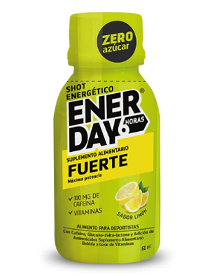 Enerday Shot energético Fuerte Lima Limón 60 ml.