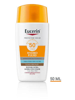 Eucerin Protector solar Hydro Fluid Ultraligero Bronze FPS50+ 50 ml.
