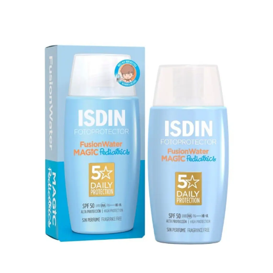 Fotoprotector Fusion Water Magic Pediatrics SPF50+ 50 ml. ISDIN 1