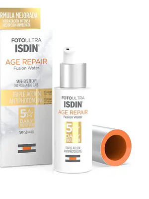 Fotoprotector Fotoultra Age Repair Fusion water Color SPF50 +50  ml. ISDIN