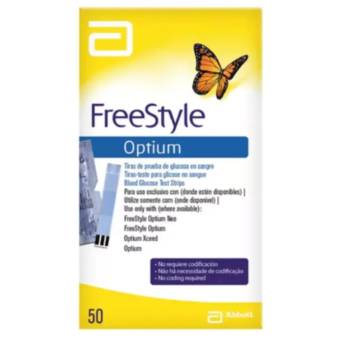 Freestyle Optium Neo Cintas de Glicemia 50 Unidades. 1