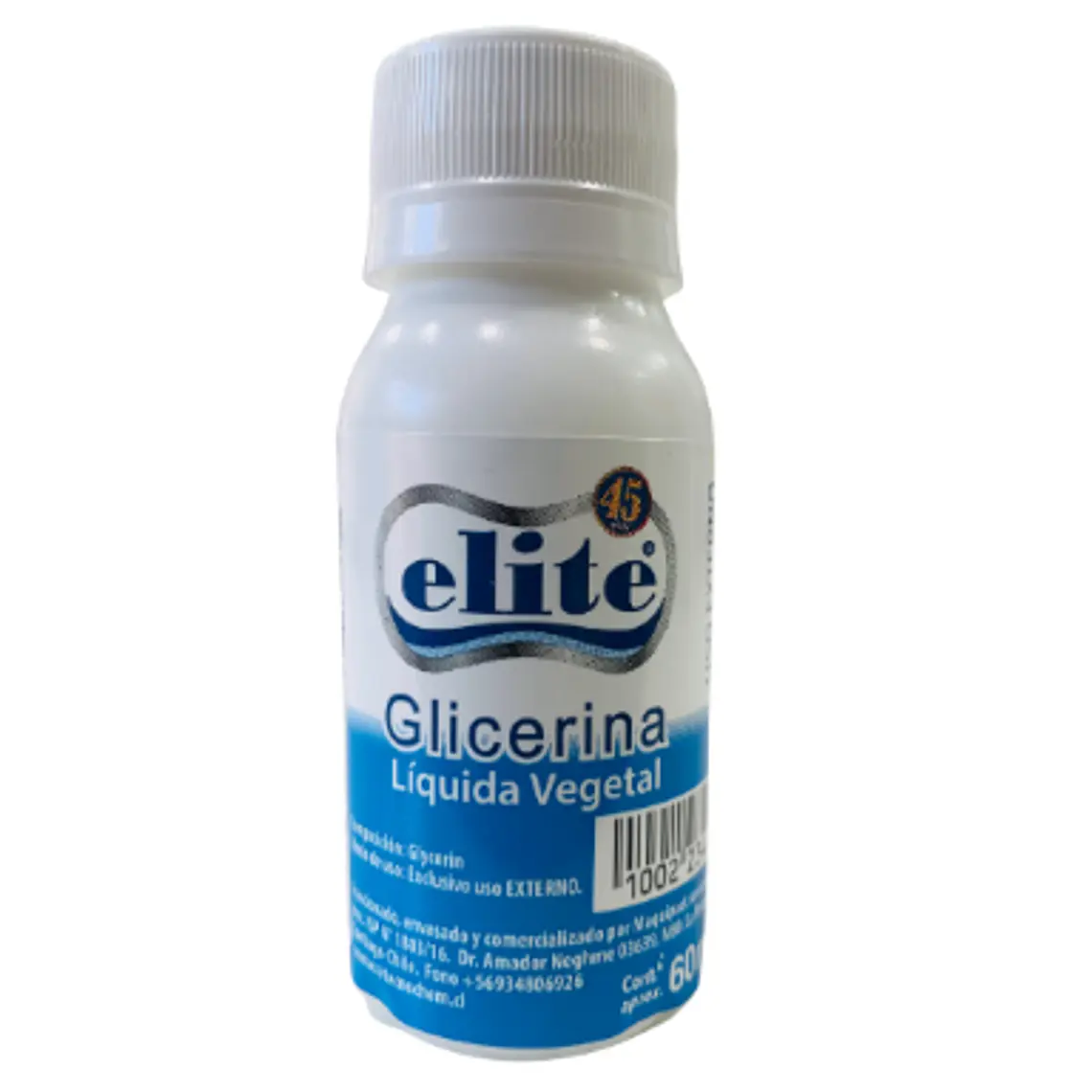Glicerina líquida vegetal 60 ml. Elite 1