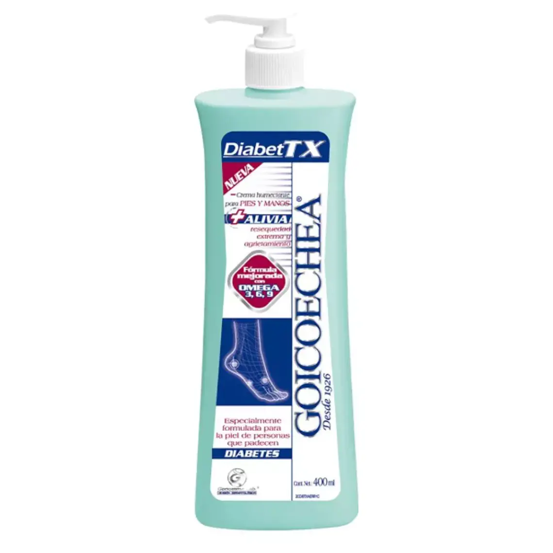 Goicoechea Diabet TX Crema hidratante 400 ml. 1