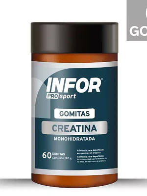 Infor Pro Sport Creatina Monohidratada 60 Gomitas.