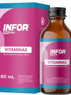 Infor Pro Kids Vitaminas para niños Jarabe 180 ml.