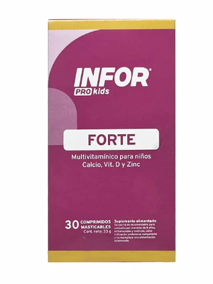 Infor Pro Kids Forte 30 Comprimidos masticables.