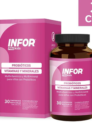 Infor Pro Kids 30 Comprimidos masticables.