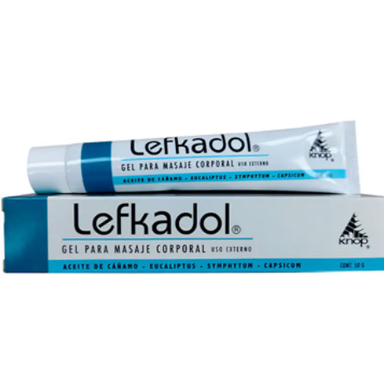 Lefkadol Gel para masaje corporal  50 g. Knop 1