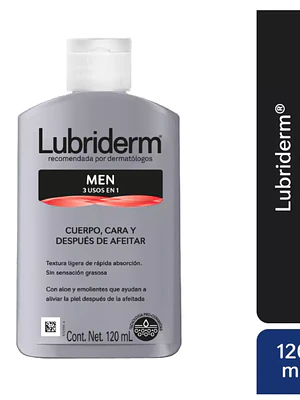 Lubriderm Men Crema Caras, cuerpo, después de afeitar 120 ml