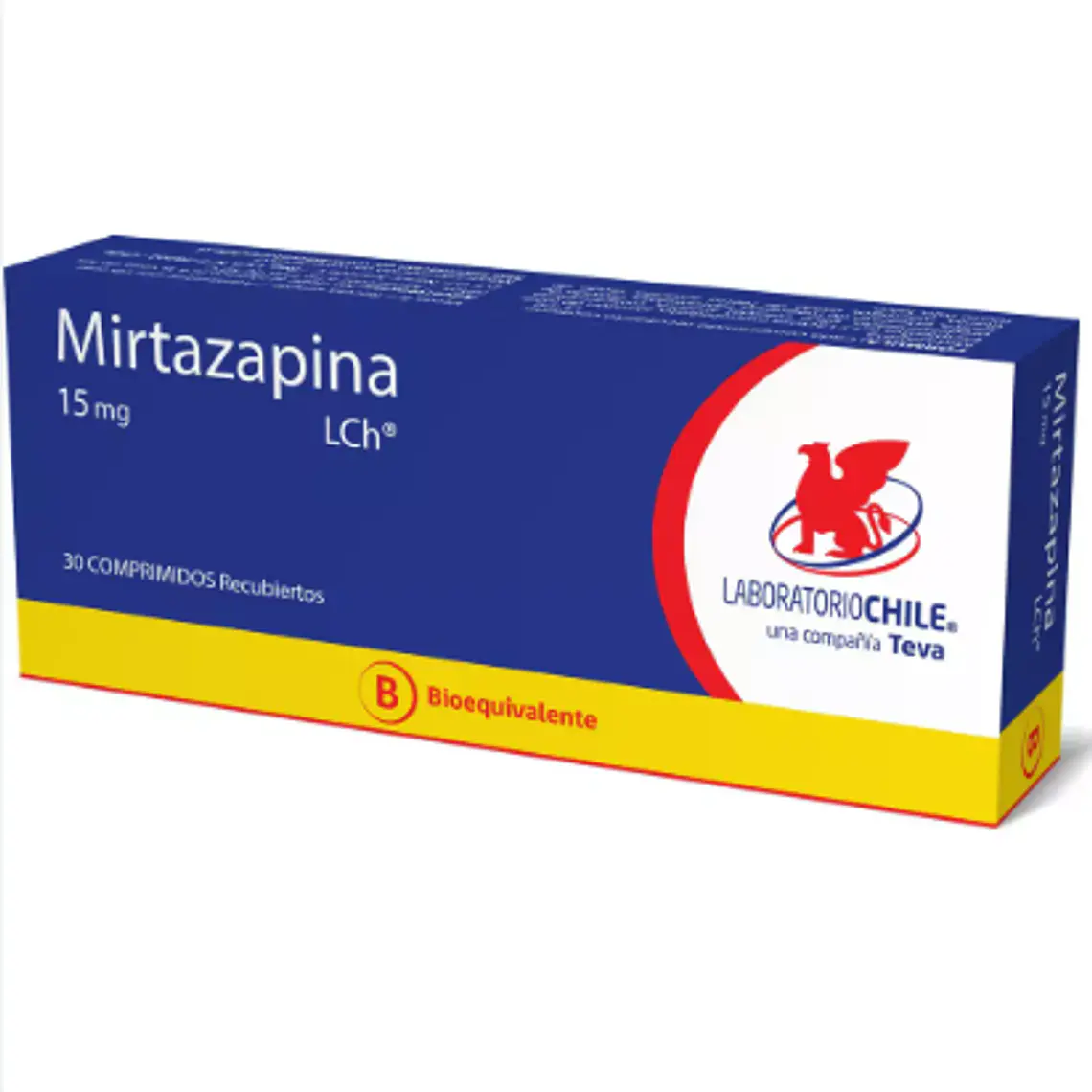 Mirtazapina (B) 15 mg 30 Comprimidos recubiertos. 1