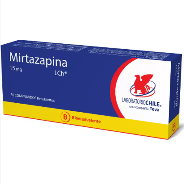 Mirtazapina (B) 15 mg 30 Comprimidos recubiertos. 1