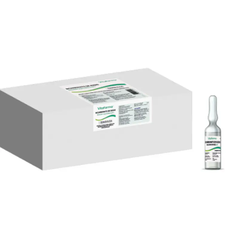 Bicarbonato de sodio 8,4 % Solución inyectable 50 Ampollas 10 ml. Vitafarma 1