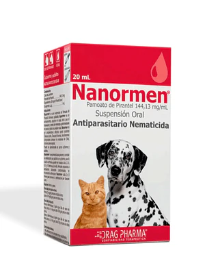 Nanormen Antiparasitario Suspensión oral Perro y gatos 20 ml. Uso veterinario