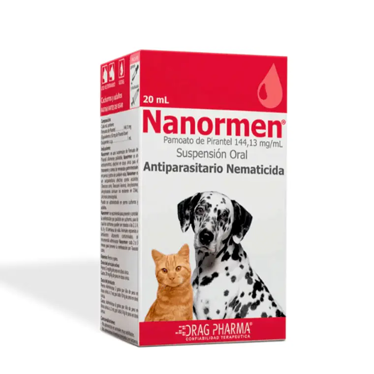 Nanormen Antiparasitario Suspensión oral Perro y gatos 20 ml. Uso veterinario 1