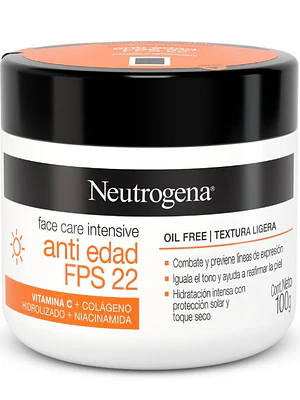 Neutrogena Crema Fps22 Care Intensive Antiedad X 100 Gr