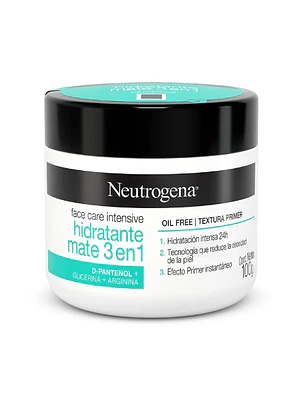 Neutrogena Crema Facial Care Intensive 3 En 1 X 100G