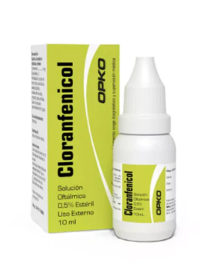 Cloranfenicol 0,5 % Solución oftálmica  10 ml.