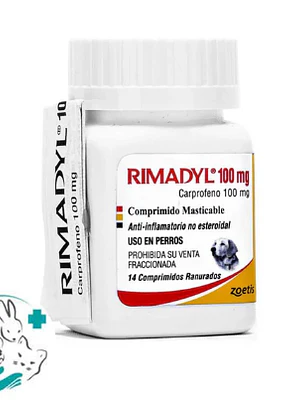 Rimadyl Carpofreno 100 mg  14 Tabletas masticables.