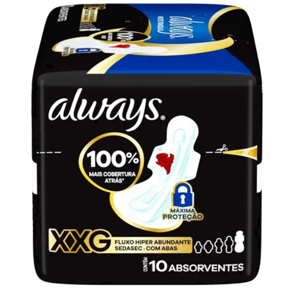 Always Toalla nocturna con alas XXG 10 Unidades. 1
