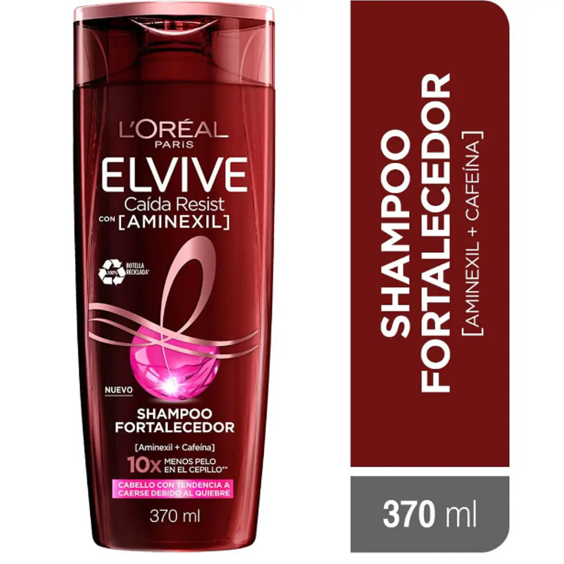 Elvive Shampoo Anticaída Aminexil fortalecedor 370 ml. L'oréal 1