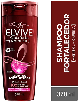 Elvive Shampoo Anticaída Aminexil fortalecedor 370 ml. L'oréal