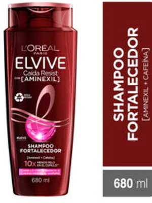 Elvive Shampoo Anticaída Amenexil fortalecedor 680 ml. L'oréal