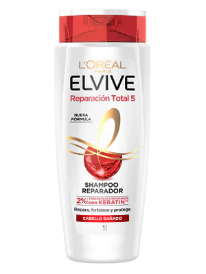 Elvive Shampoo Reparación total 5 Extreme 1000 ml. L'oréal
