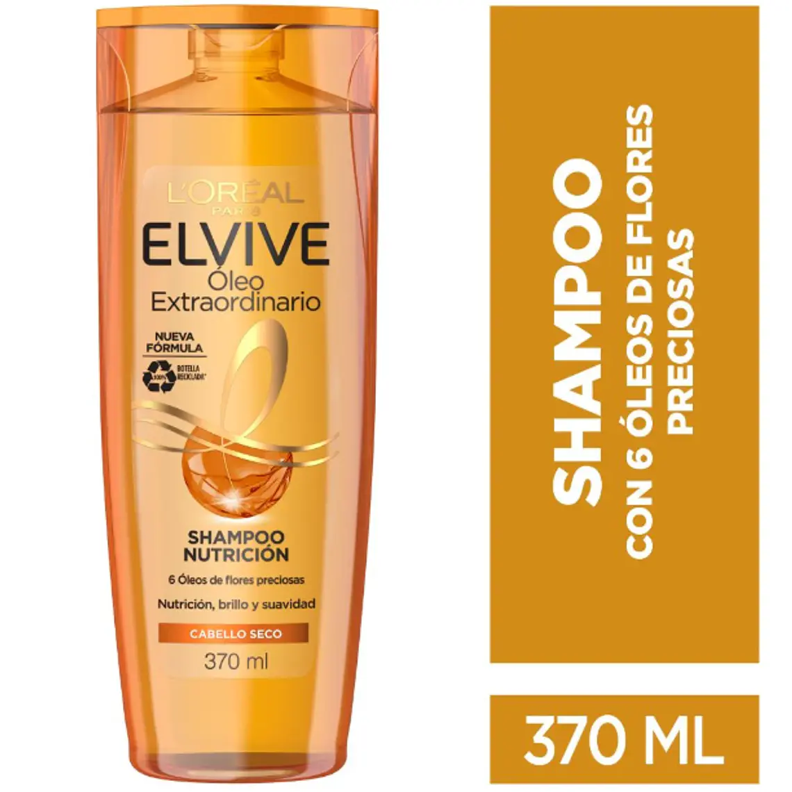 Elvive Óleo extraordinario Shampoo nutrición 370 ml. L'oréal 1