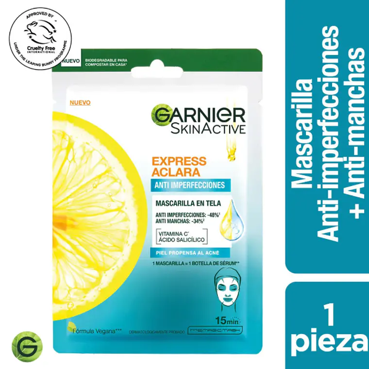 Garnier Skin active Mascarilla Anti imperfecciones. 1