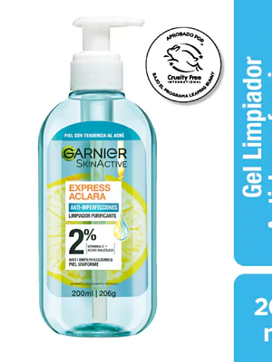 Garnier Skin Active Gel Limpiador facial anti imperfecciones 200 ml. 
