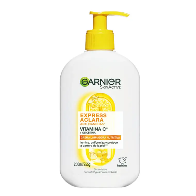 Garnier Skin active Crema limpiadora nutritiva Vitamina C 250 ml. 1