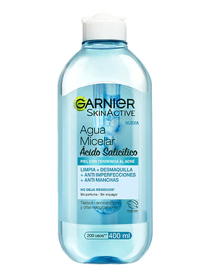 Garnier Skin active Agua micelar Tendencia al acné 400 ml.