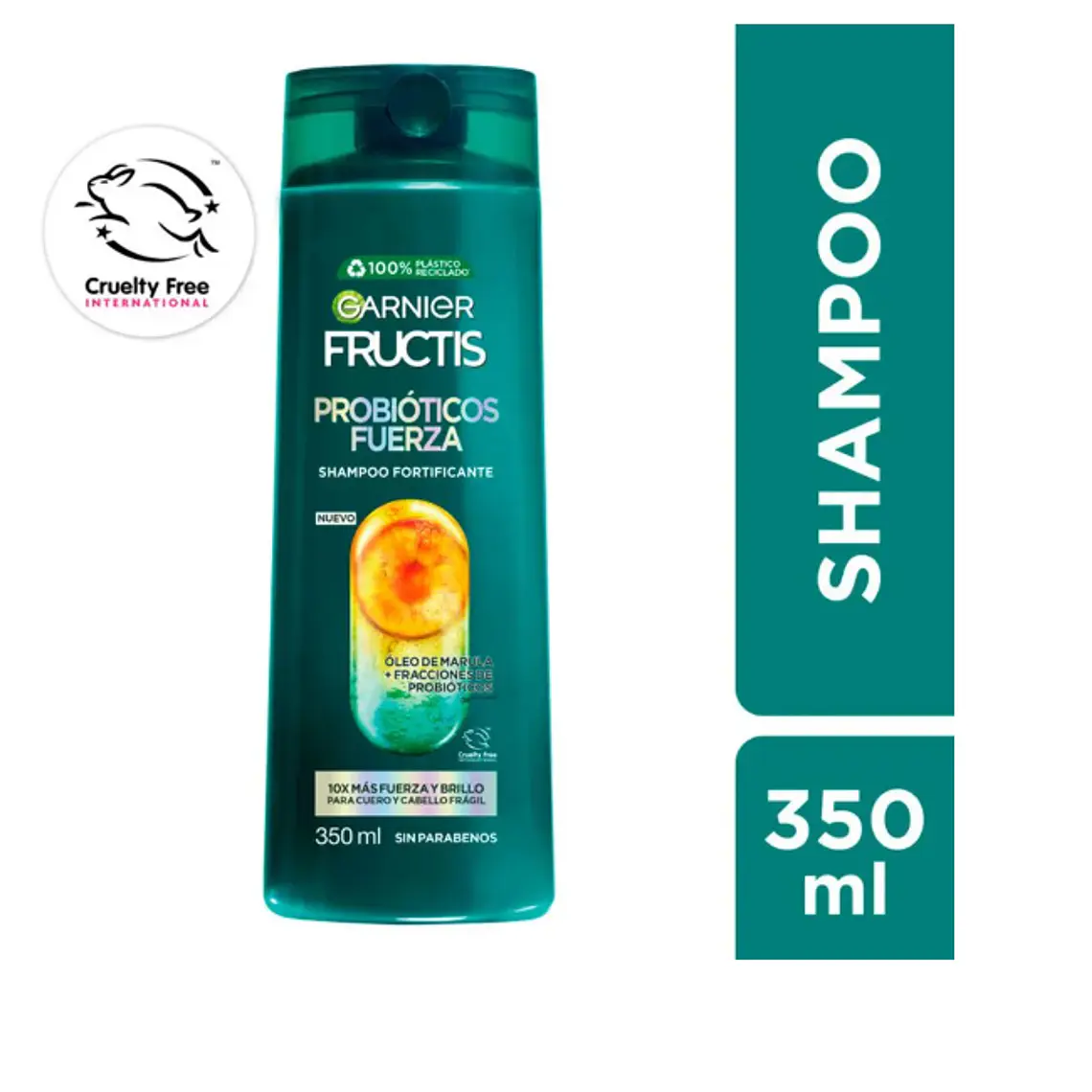 Garnier Fructis Shampoo Probióticos fuerza 350 ml. 1