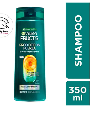Garnier Fructis Shampoo Probióticos fuerza 350 ml.