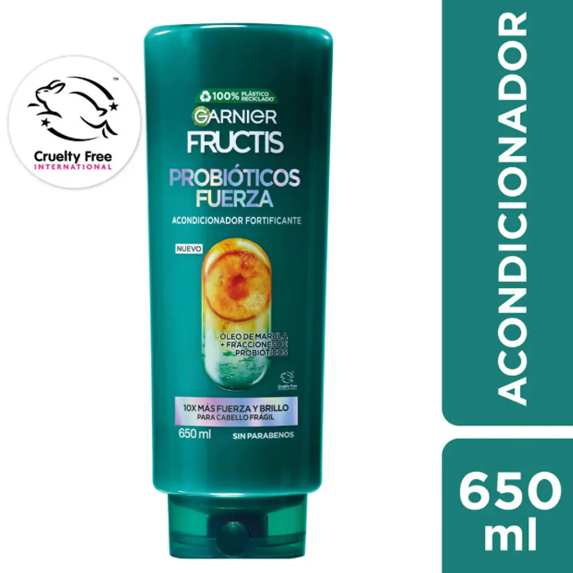Garnier Fructis Acondicionador Probióticos fuerza 650 ml. 1